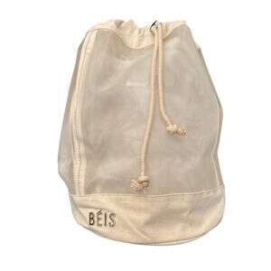 New Beis High-Brid Cream Multi-Pocket Back Pack Tote Bag
